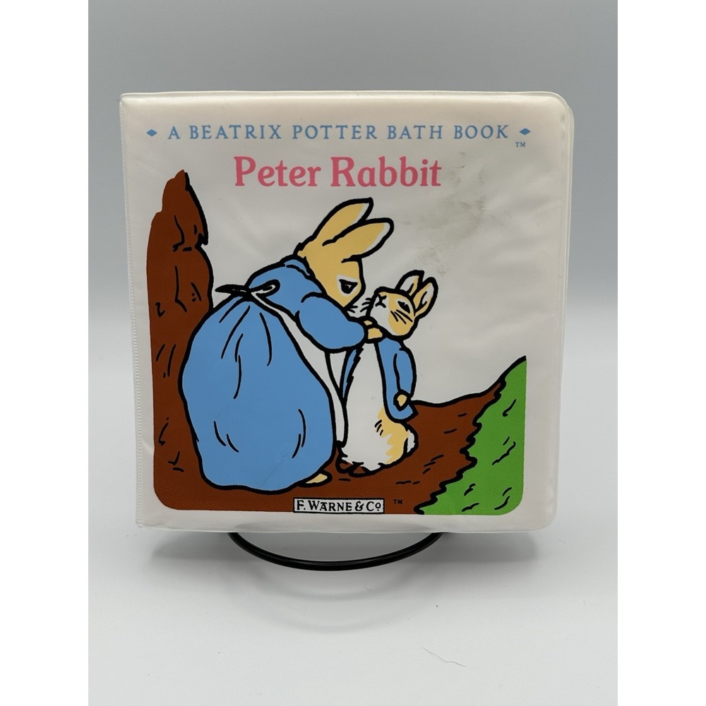 Peter Rabbit Beatrix Potter Bath Book Vintage 1989 Frederick Warne & Co. RARE - Picture 1 of 3
